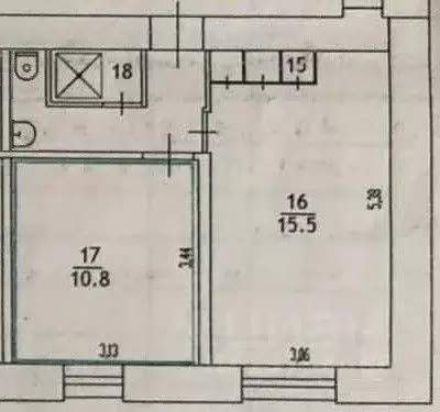 2-к кв. Кировская область, Киров ул. Красина, 52к1 (35.0 м) - Фото 1