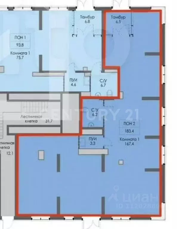 Помещение свободного назначения в Москва Открытое ш., 18Ак6 (180 м) - Фото 2
