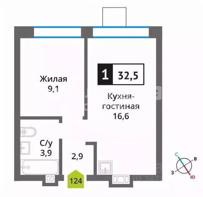 1-к кв. Московская область, Красногорск Опалиха мкр, Никольский ... - Фото 1
