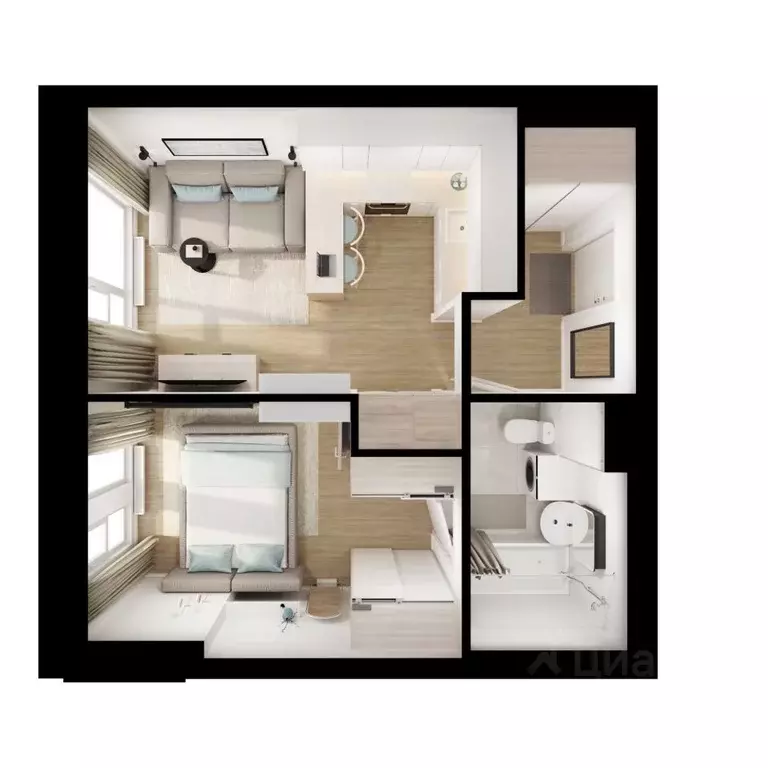 1-к кв. Московская область, Красногорск городской округ, пос. ... - Фото 2