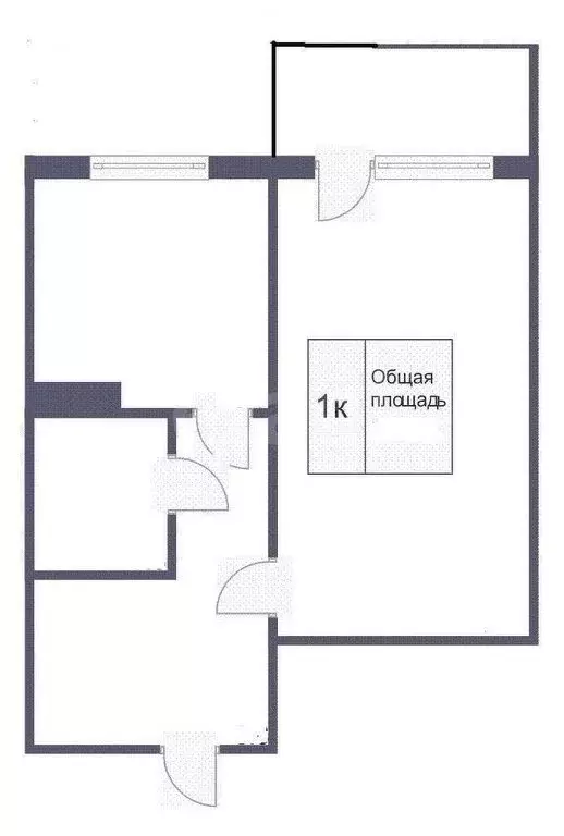 1-комнатная квартира: Кемерово, Космическая улица, 25 (31 м) - Фото 1