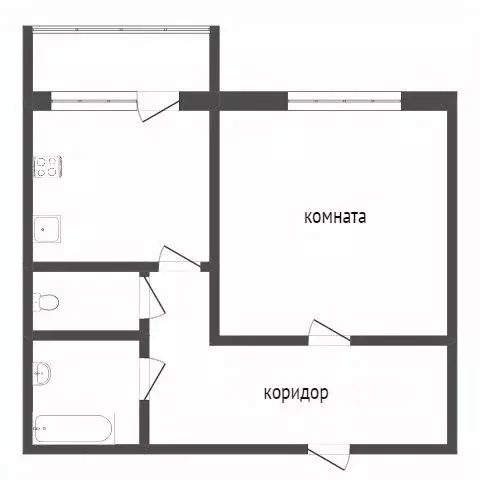1-к кв. Белгородская область, Белгород Октябрьская ул., 76 (36.2 м) - Фото 1