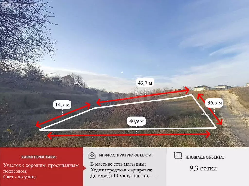 Участок в Трудовское сельское поселение, СТ Бештерек (9.3 м) - Фото 2