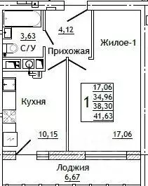 1-к кв. Смоленская область, Смоленск ул. Крупской (41.63 м) - Фото 0