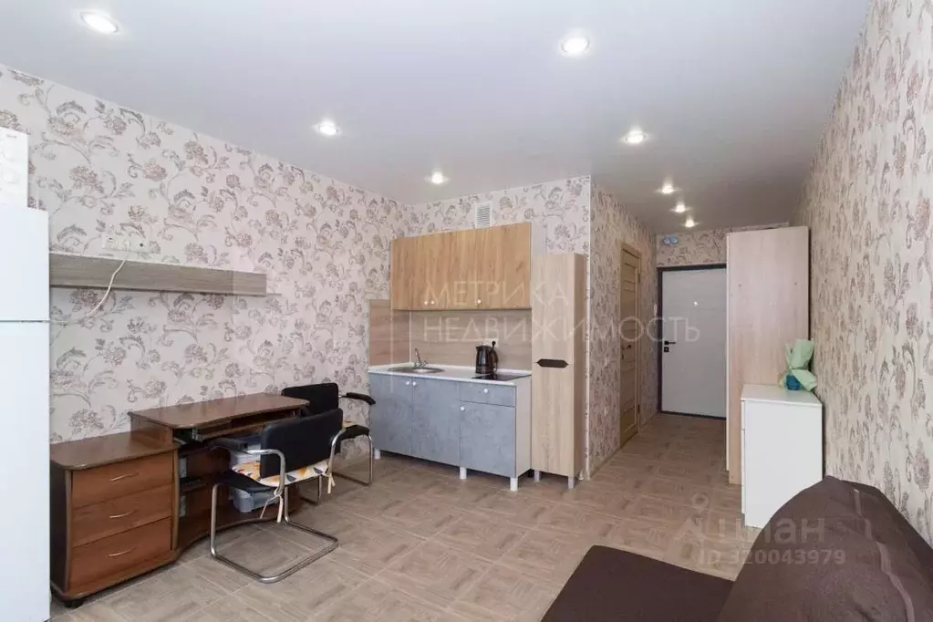 Студия Тюменская область, Тюмень ул. Новоселов, 109 (28.0 м) - Фото 0