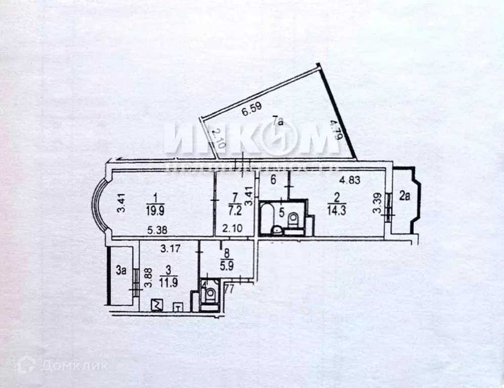 Продаётся 2-к квартира, 93.5 м - Фото 1