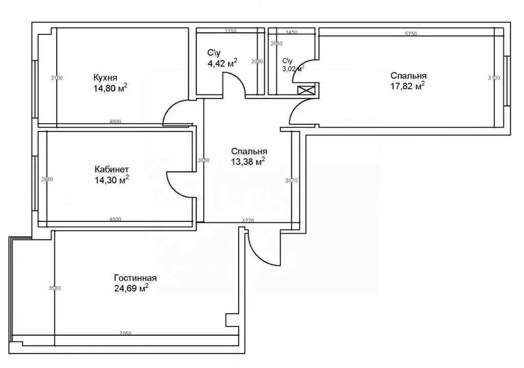 3-к кв. Кабардино-Балкария, Нальчик ул. Тлостанова (98.0 м) - Фото 2