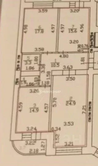 3-к кв. Орловская область, Орел ул. Лескова, 3 (90.0 м) - Фото 2