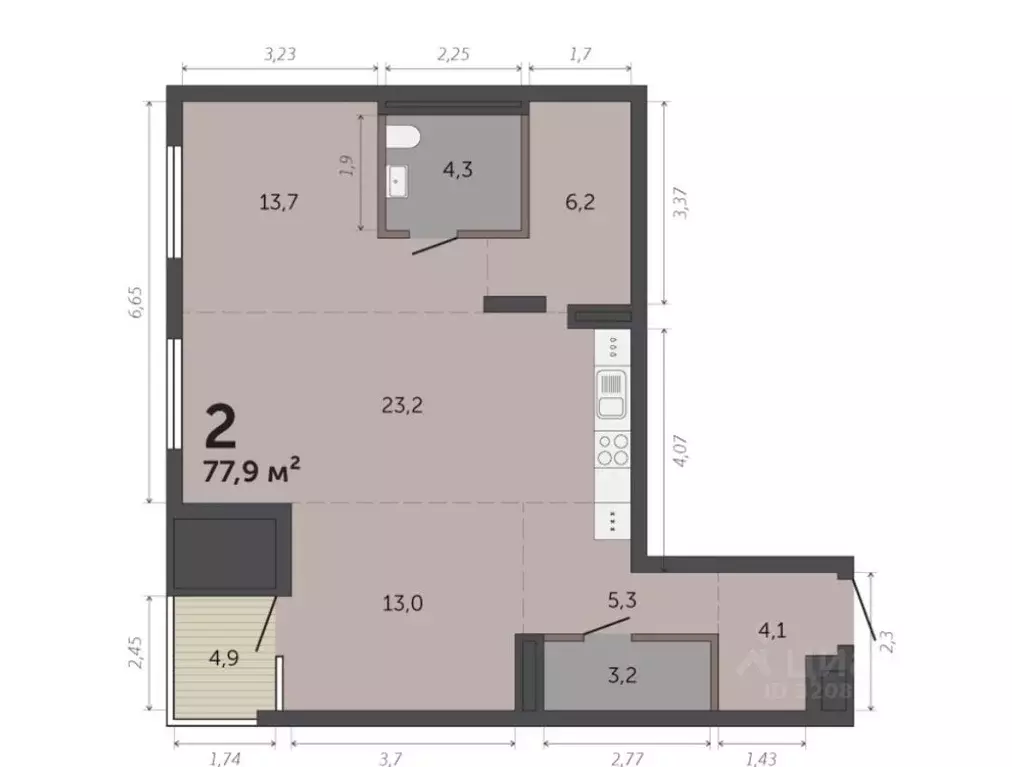 Помещение свободного назначения в Свердловская область, Екатеринбург ... - Фото 2