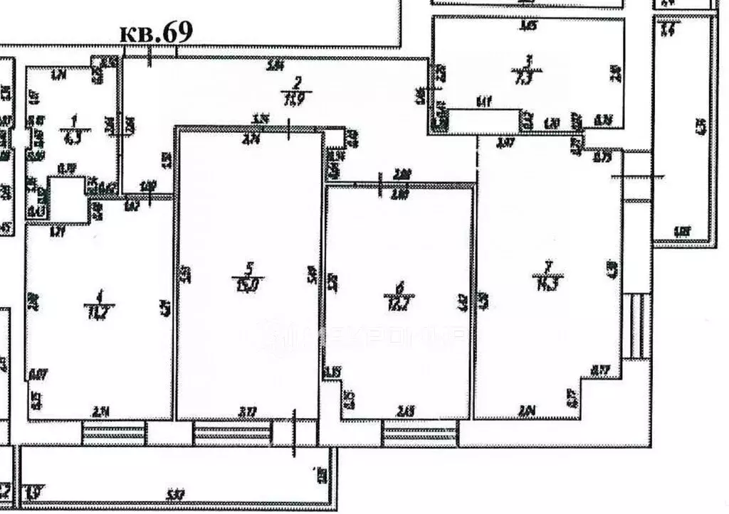 3-комнатная квартира: киров, нововятский район, улица орджоникидзе, 2б . - Фото 0