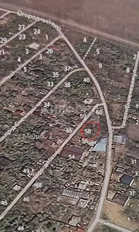 Участок в Астраханская область, Астрахань Медик-2 СТ, 58 (6.0 сот.) - Фото 1