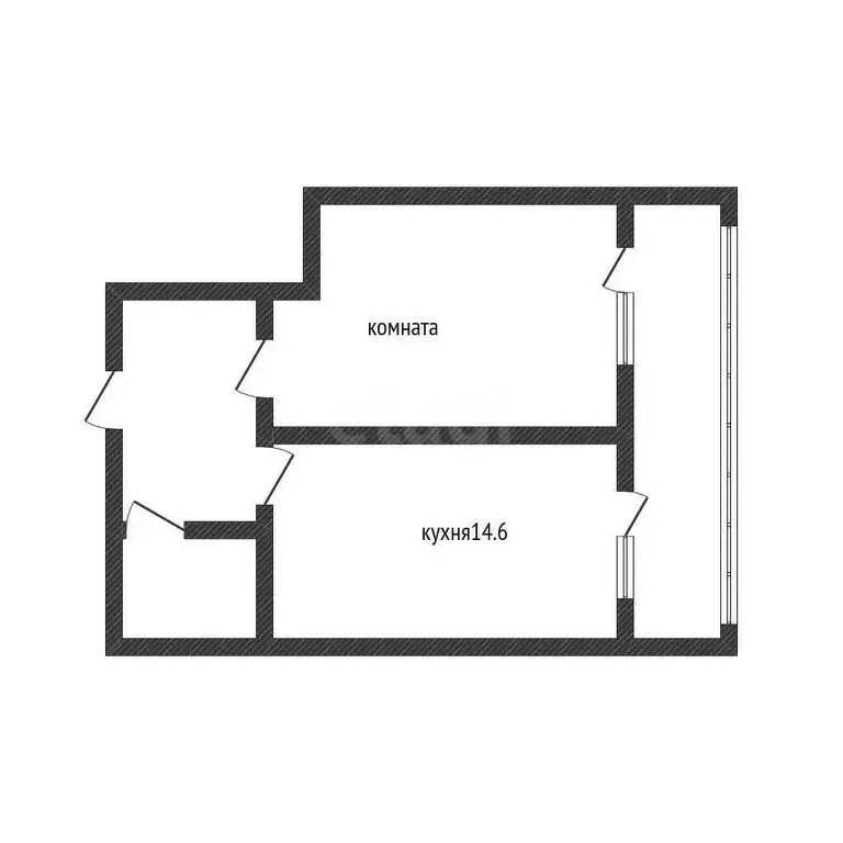 1-комнатная квартира: Краснодар, Агрохимическая улица, 82 (38.2 м) - Фото 1