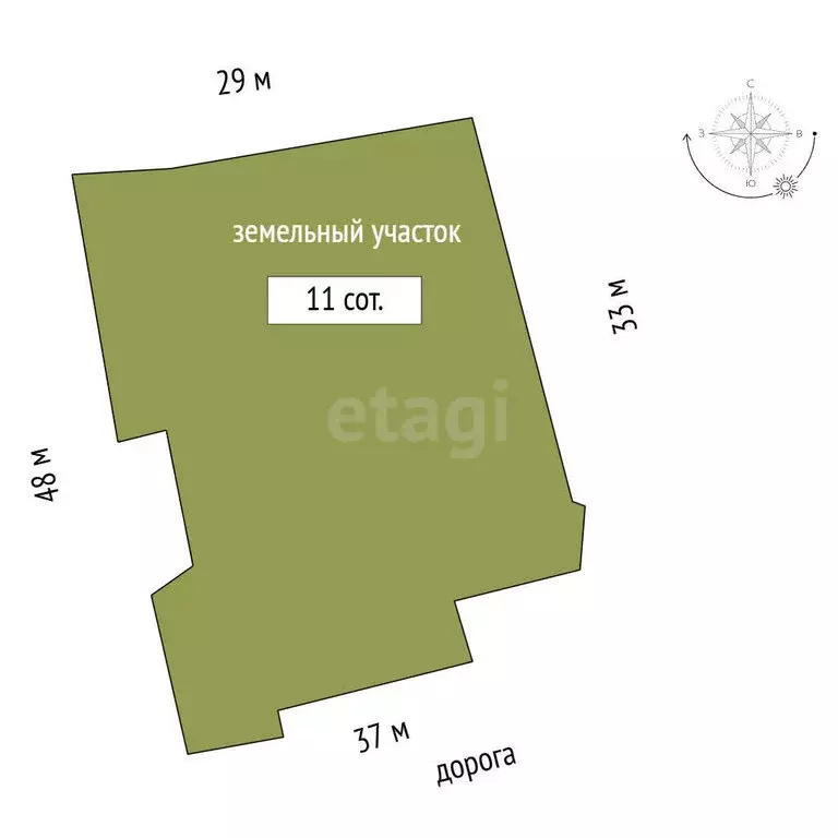 Участок в Никита, Никитский спуск (11 м) - Фото 1