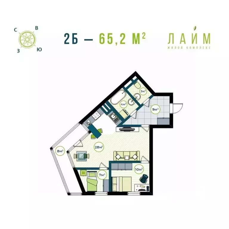 2-к кв. Приморский край, Владивосток Бам мкр,  (60.8 м) - Фото 0