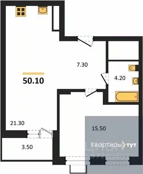 1-к кв. Воронежская область, Воронеж Ключи мкр, Ключи-клаб жилой ... - Фото 0