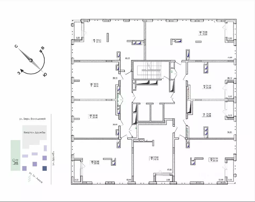 1-к кв. Кемеровская область, Кемерово ул. Дружбы, 11 (35.12 м) - Фото 2