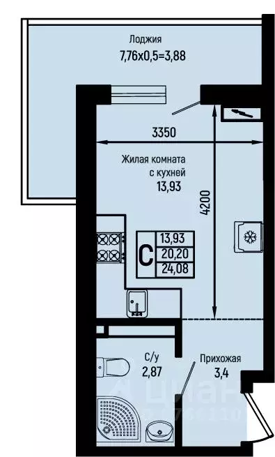 Студия Краснодарский край, Туапсинский муниципальный округ, с. Небуг ... - Фото 1