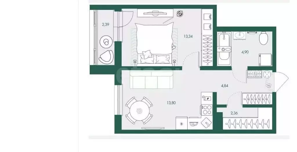 2-комнатная квартира: Южно-Сахалинск, планировочный район ... - Фото 1