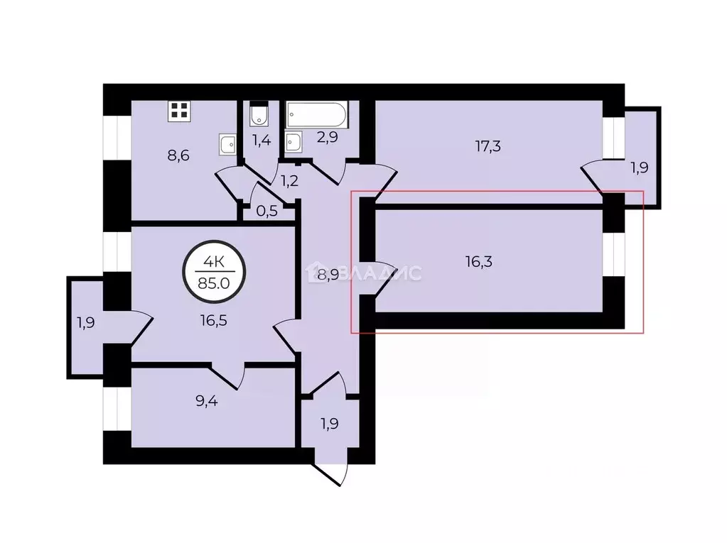 Комната Санкт-Петербург, Санкт-Петербург, Петергоф Суворовская ул., ... - Фото 2