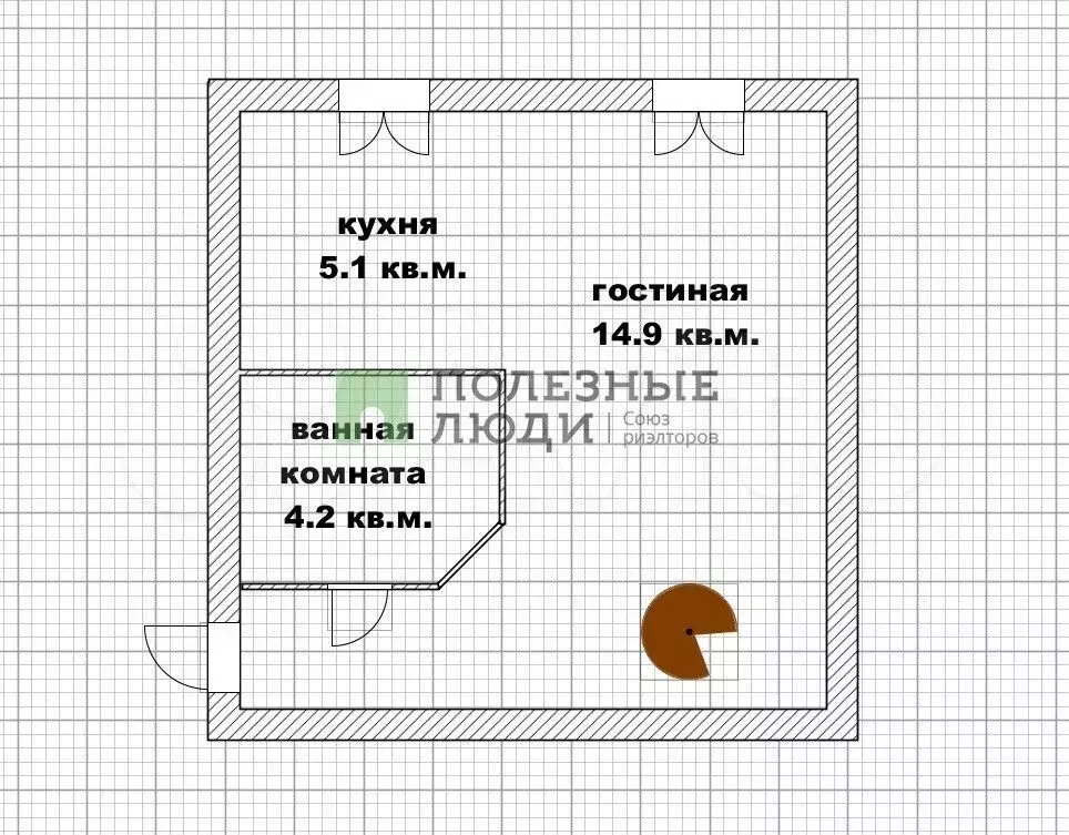 3-к. квартира, 69 м, 1/5 эт. - Фото 0