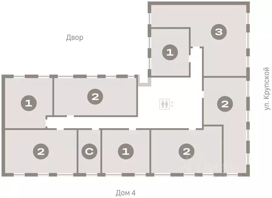 3-к кв. Омская область, Омск  (66.7 м) - Фото 1