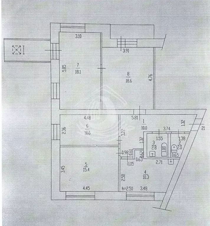 4-к кв. Алтайский край, Барнаул ул. Малахова, 111 (89.8 м) - Фото 1