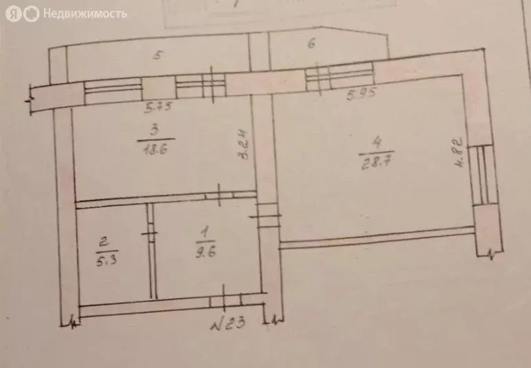 2-комнатная квартира: Набережные Челны, Московский проспект, 156 (62.2 ... - Фото 2