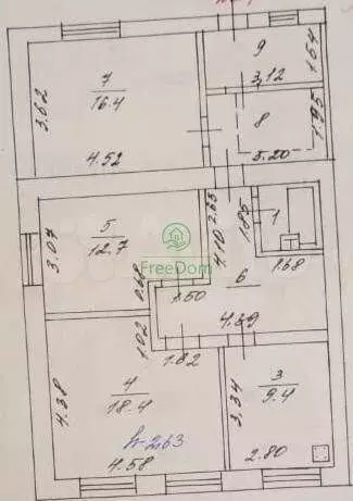 3-к. квартира, 74 м, 1/1 эт. - Фото 0