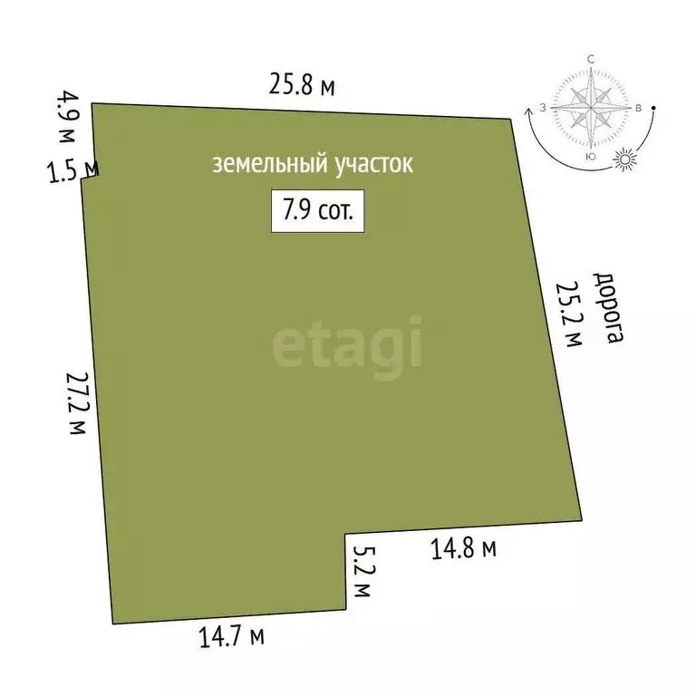 Участок в Тобольск, улица Дзержинского (8 м) - Фото 0