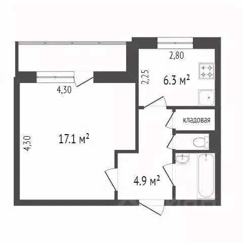 1-к кв. Красноярский край, Красноярск ул. 78-й Добровольческой ... - Фото 2