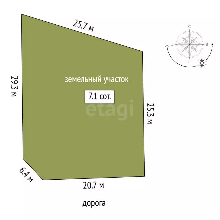 Участок в Тюмень, коттеджный посёлок Тополя (10 м) - Фото 1