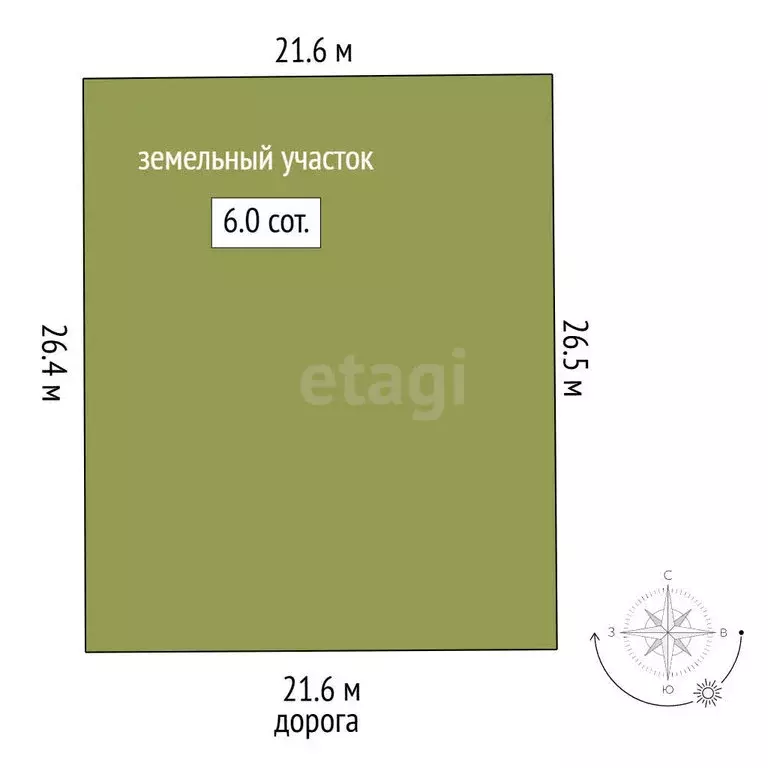 Участок в Калининград, Георгиевская улица (6 м) - Фото 0