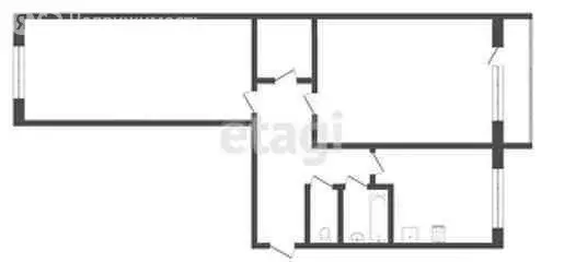 2-комнатная квартира: Абакан, Пирятинская улица, 25 (46.4 м) - Фото 1