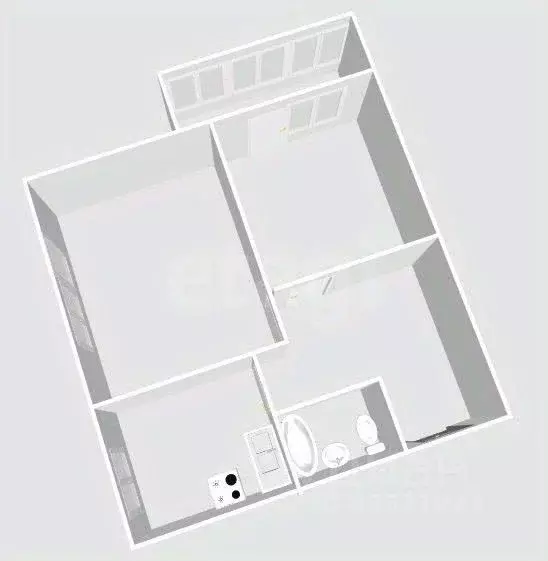 2-к кв. Сахалинская область, Холмск ул. Крузенштерна, 2В (40.2 м) - Фото 2