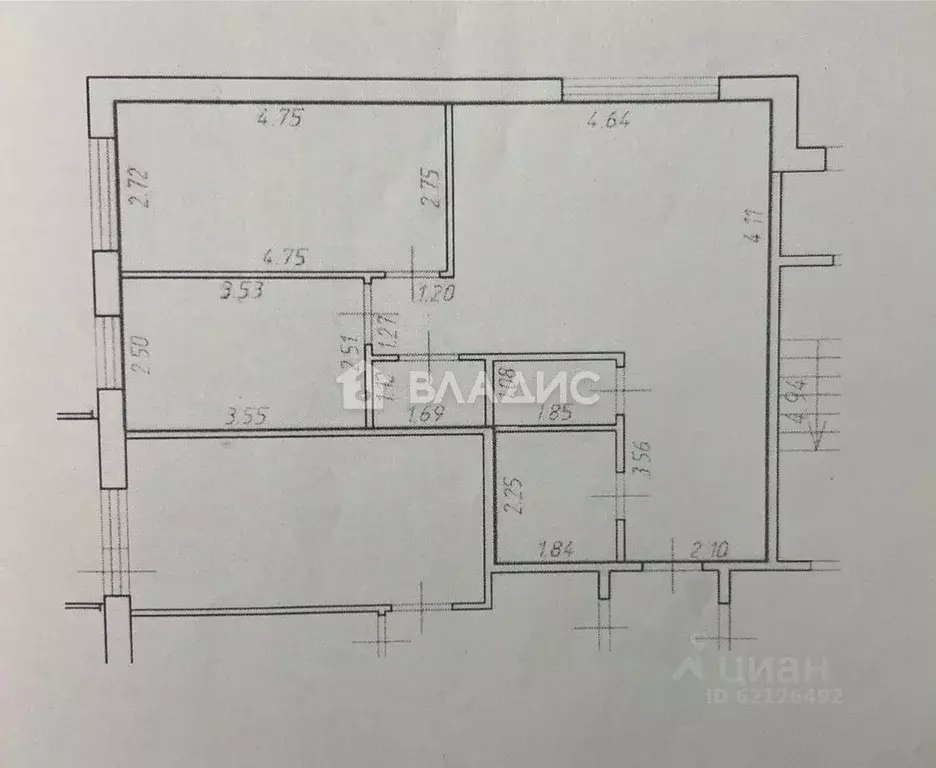 2-к кв. Ленинградская область, Ломоносовский район, Аннинское ... - Фото 2