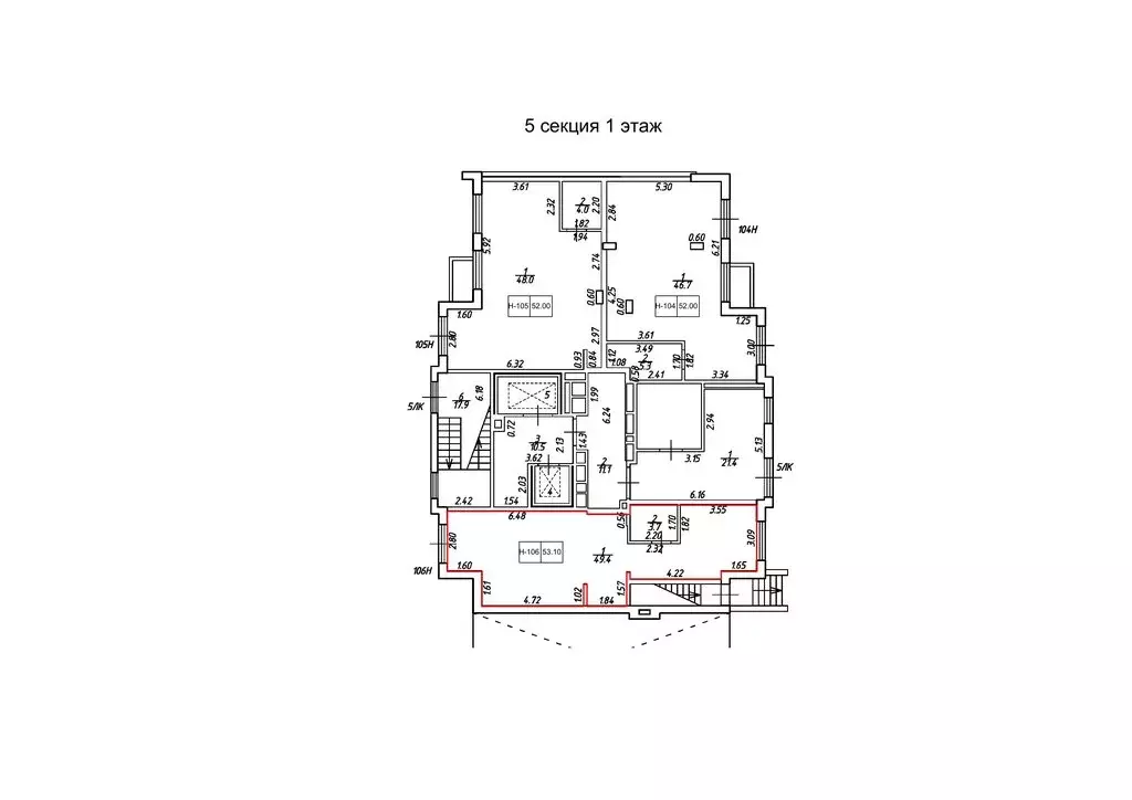 Помещение свободного назначения (53.1 м) - Фото 2