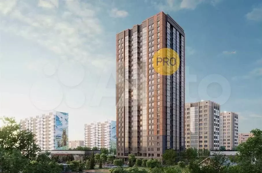 1-к. квартира, 40,7 м, 2/25 эт. - Фото 1