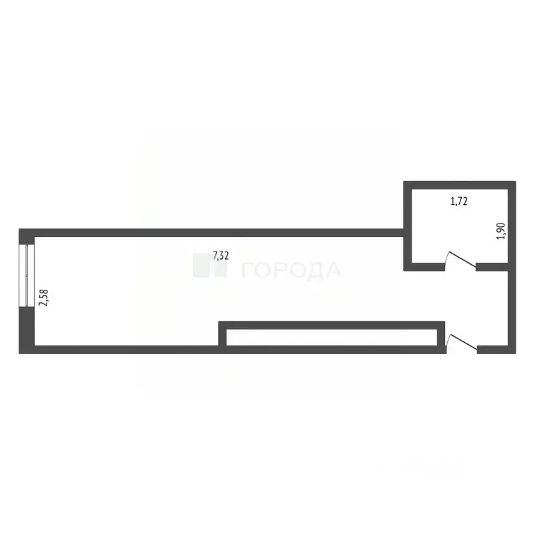 Студия Кемеровская область, Новокузнецк Байдаевский мкр, ул. ... - Фото 2