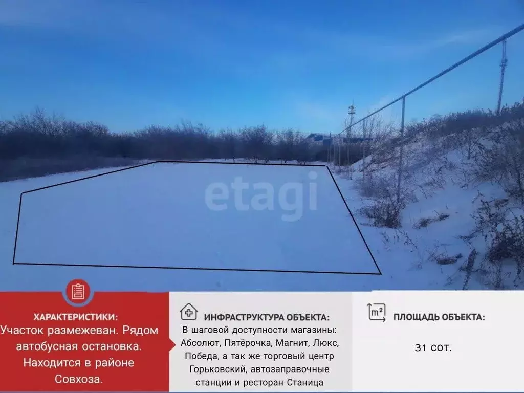 Участок в Белгородская область, Валуйки ул. Максима Горького, 97/2 ... - Фото 2