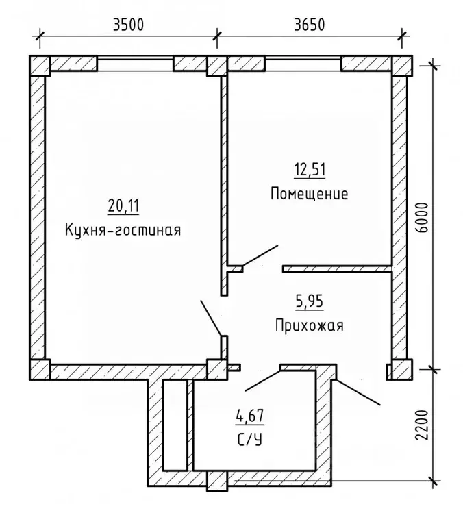 1-к кв. Кабардино-Балкария, Нальчик ул. Байсултанова, 26 (43.8 м) - Фото 2