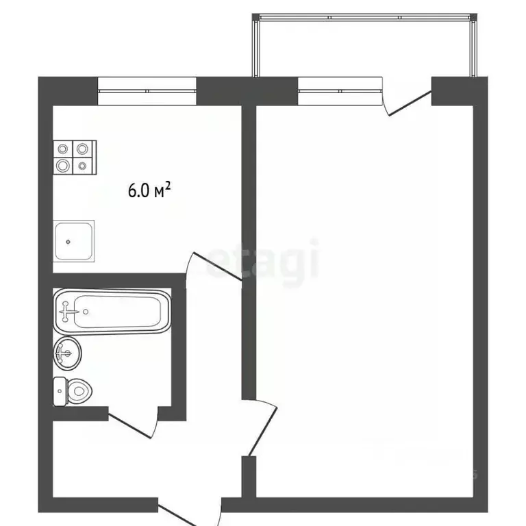 1-к кв. Москва Щелковское ш., 44К2 (31.9 м) - Фото 2