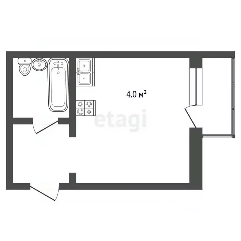 Студия Вологодская область, Шексна рп, Шексна Северная мкр ул. Труда, ... - Фото 1