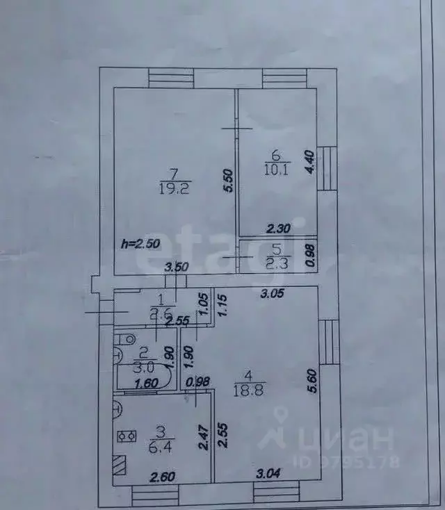 3-к кв. Татарстан, Казань ул. Болотникова, 3 (62.4 м) - Фото 2