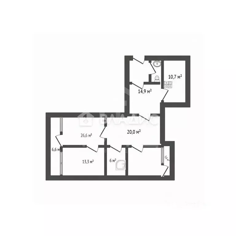 4-к кв. Санкт-Петербург ул. Академика Константинова, 8к2 (98.0 м) - Фото 2