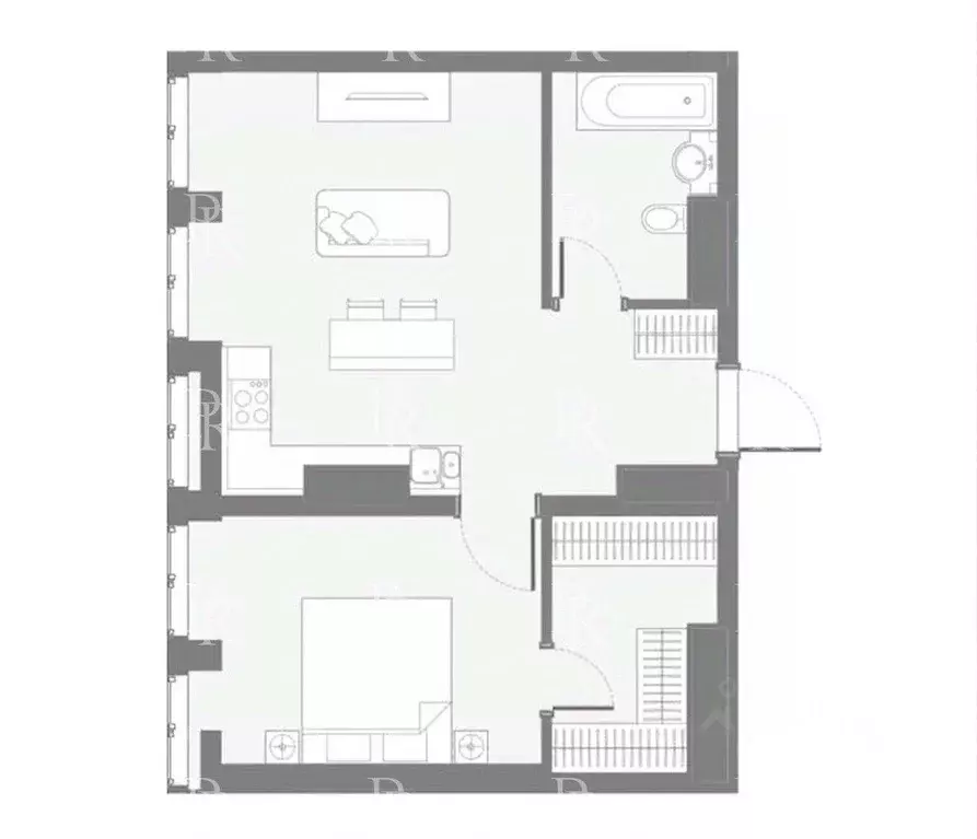 2-к кв. Москва Дружинниковская ул., 15А (50.0 м) - Фото 2