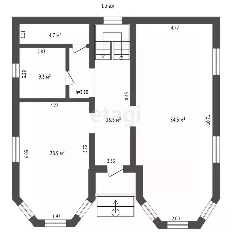 Дом в Томская область, Томск пос. Кузовлево, Советская ул. (269 м) - Фото 2