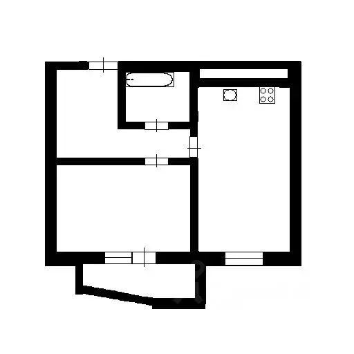 2-к кв. Санкт-Петербург ул. Среднерогатская, 14к1 (43.75 м) - Фото 1