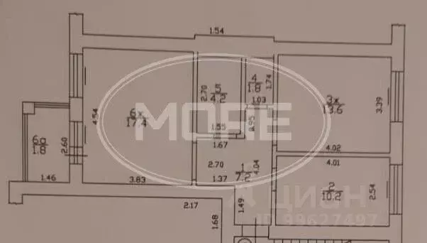 2-к кв. Калининградская область, Пионерский Октябрьская ул., 7А (56.2 ... - Фото 2