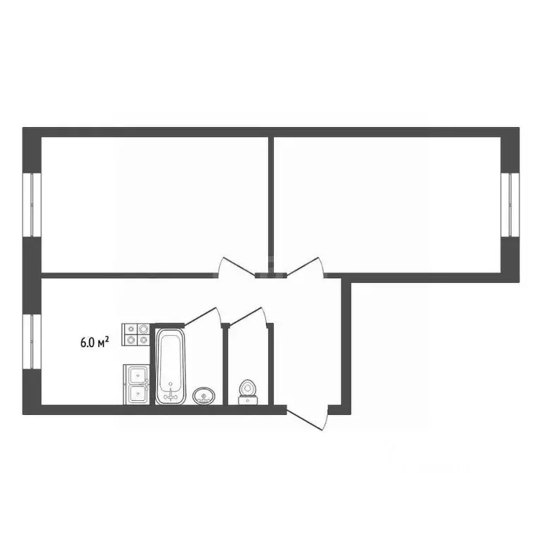 2-к кв. Свердловская область, Первоуральск ул. 50 лет СССР, 24 (45.9 ... - Фото 2