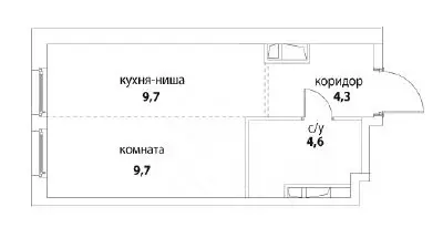 1-к кв. Москва ул. Крузенштерна, 7 (29.0 м) - Фото 2